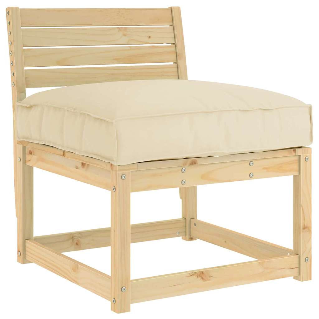 Cuscino Beige 80 x 80 x 12 cm Tessuto Oxford