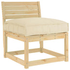 Cuscino Beige 80 x 80 x 12 cm Tessuto Oxford