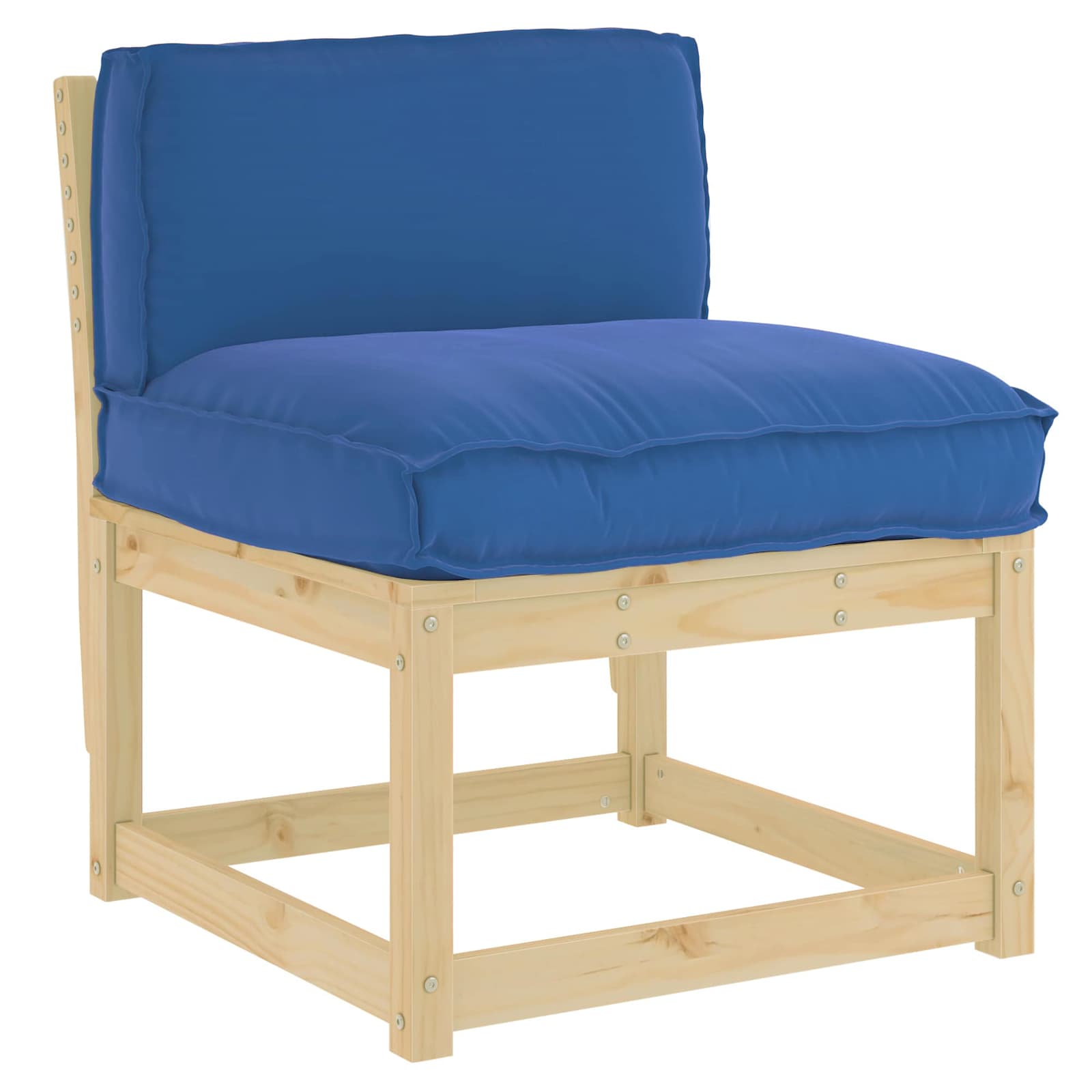 Cuscino Blu Reale 70 x 40 x 12 cm Tessuto Oxford