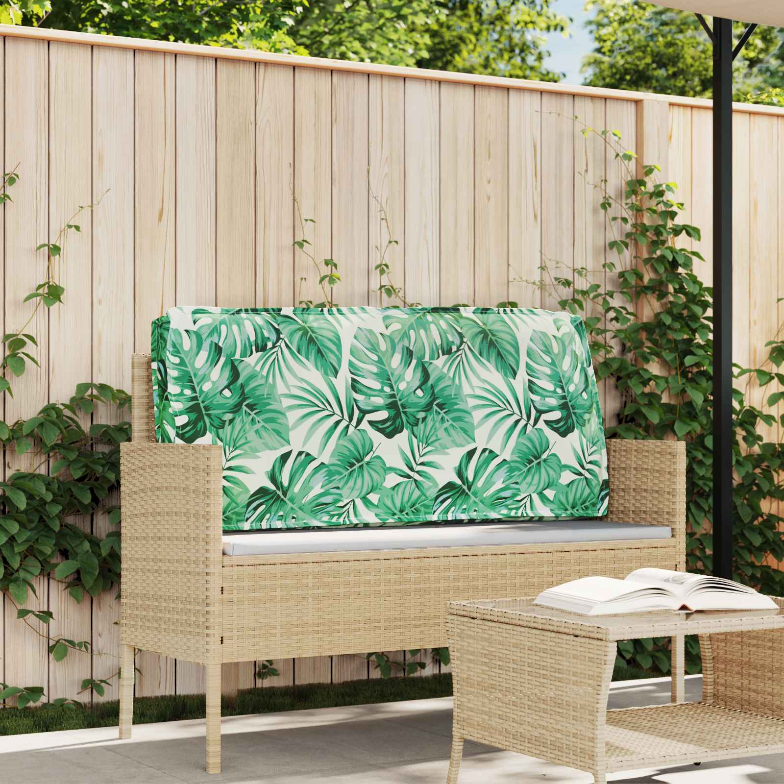 Cuscino Motivo Foglia 120 x 60 x 12 cm Tessuto Oxford Foglia