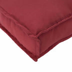 Cuscino 2 pcs Rosso Vino 40 x 40 x 8 cm Tessuto Oxford