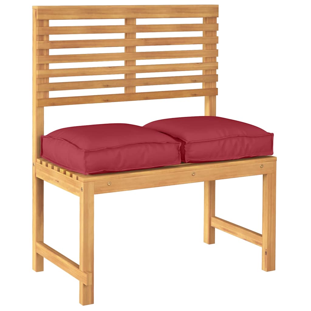 Cuscino 2 pcs Rosso Vino 40 x 40 x 8 cm Tessuto Oxford