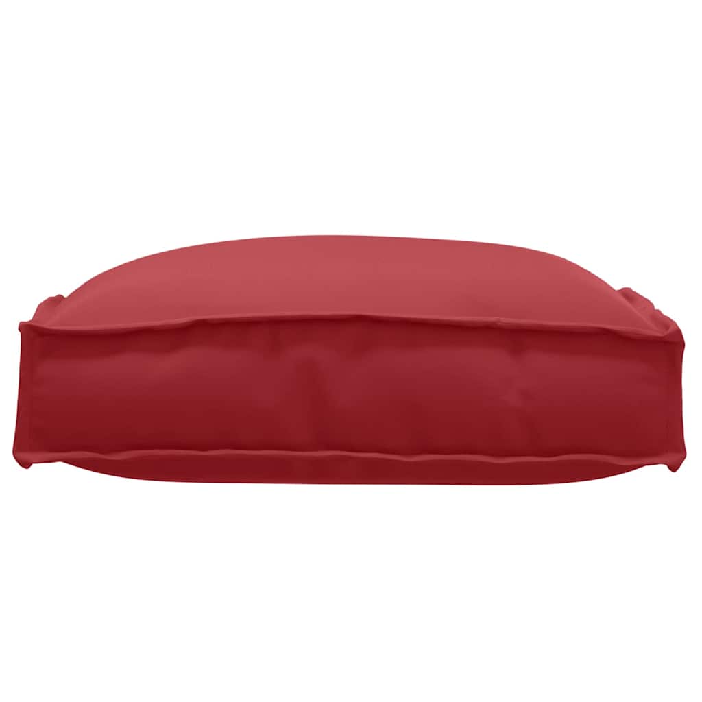 Cuscino 2 pcs Rosso Vino 40 x 40 x 8 cm Tessuto Oxford