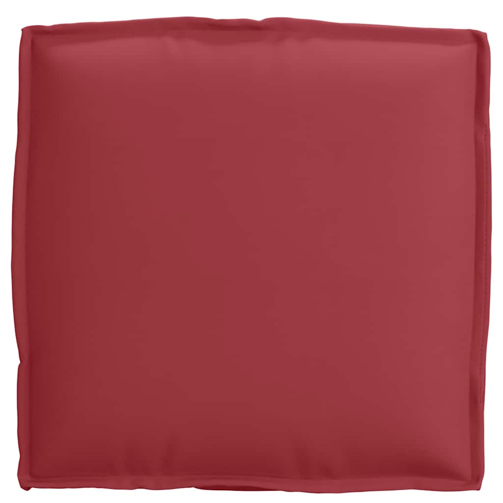 Cuscino 2 pcs Rosso Vino 40 x 40 x 8 cm Tessuto Oxford