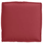 Cuscino 2 pcs Rosso Vino 40 x 40 x 8 cm Tessuto Oxford