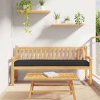 Set di Cuscini per Pallet 2 pcs Nero 200 x 40 x 8 cm