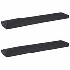 Set di Cuscini per Pallet 2 pcs Nero 200 x 40 x 8 cm