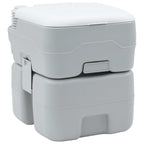 Toilette da Campeggio Grigio e Bianco 41,5 x 36,5 x 42 cm