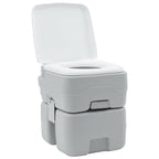 Toilette da Campeggio Grigio e Bianco 41,5 x 36,5 x 42 cm
