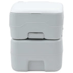 Toilette da Campeggio Grigio e Bianco 41,5 x 36,5 x 42 cm