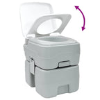 Toilette da Campeggio Grigio e Bianco 41,5 x 36,5 x 42 cm