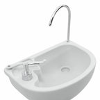 Lavandino portatile da campeggio Grigio 50,5 x 33 x 103 cm