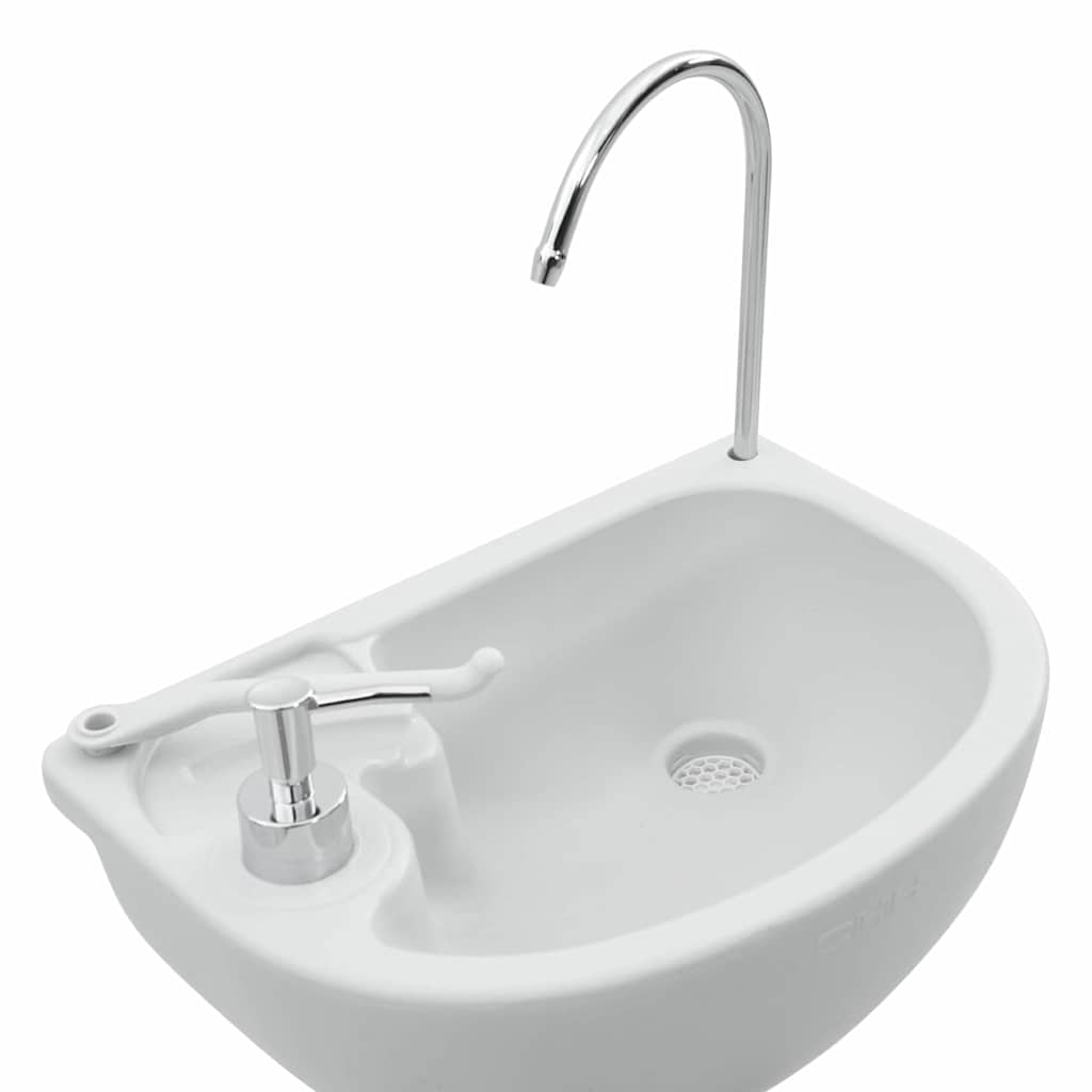 Lavandino portatile da campeggio Grigio 50,5 x 33 x 103 cm