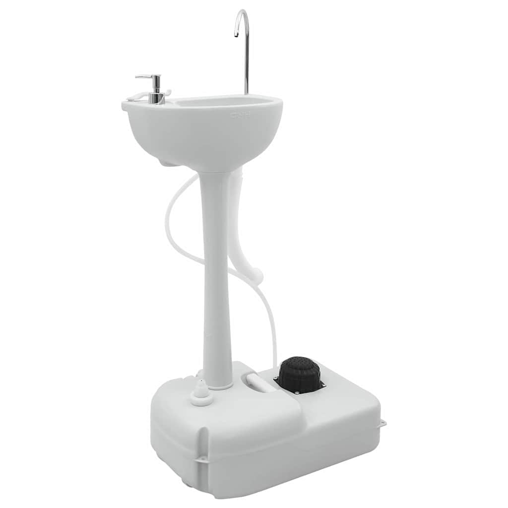 Lavandino portatile da campeggio Grigio 50,5 x 33 x 103 cm