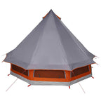 Tenda Tipi Grigio e arancione 404 x 370 x 270 cm taffetà