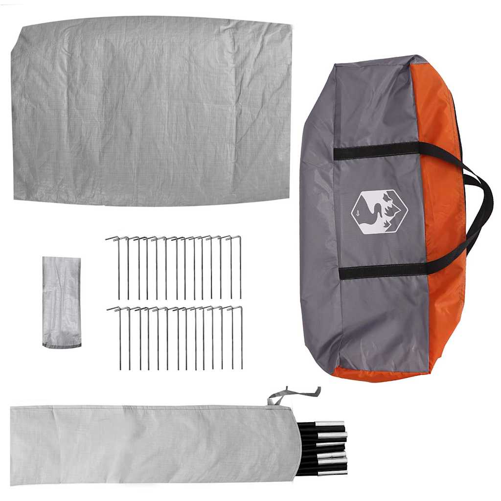 Tenda Tipi Grigio e arancione 560 x 560 x 300 cm taffetà