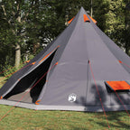 Tenda Tipi Grigio e arancione 560 x 560 x 300 cm taffetà