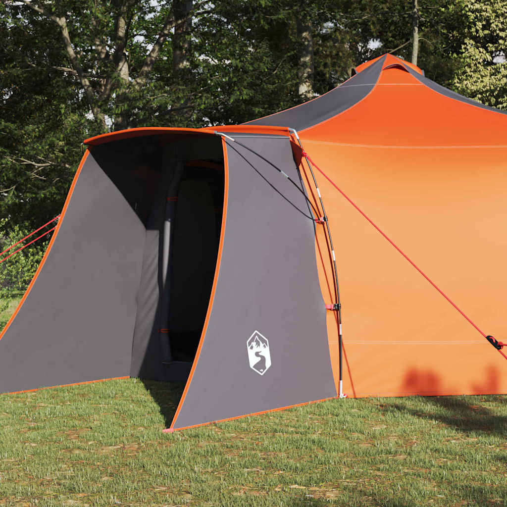 Tenda Tipi Grigio e arancione 492 x 492 x 275 cm taffetà