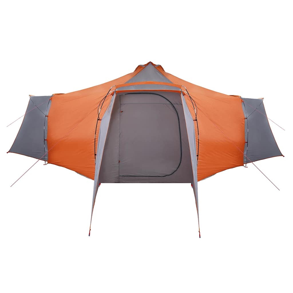 Tenda Tipi Grigio e arancione 492 x 492 x 275 cm taffetà