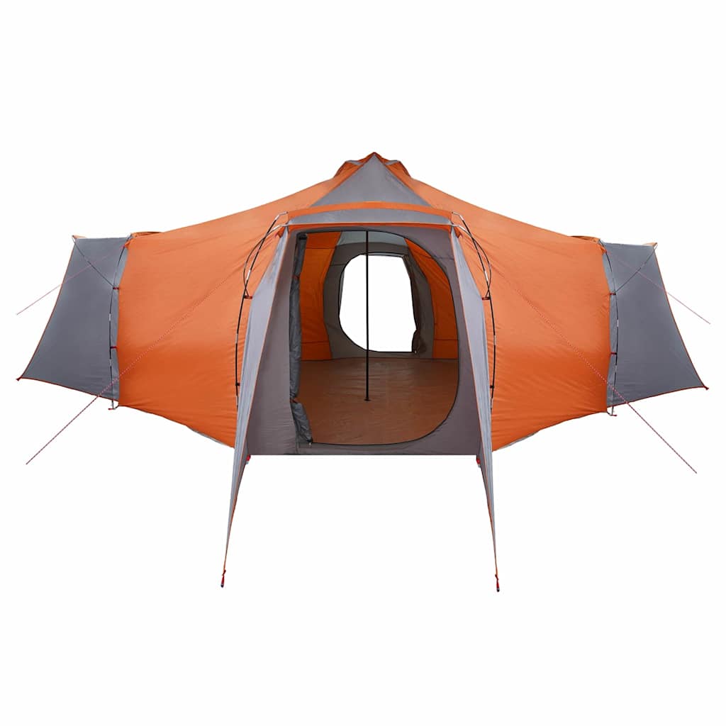 Tenda Tipi Grigio e arancione 492 x 492 x 275 cm taffetà