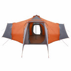 Tenda Tipi Grigio e arancione 492 x 492 x 275 cm taffetà