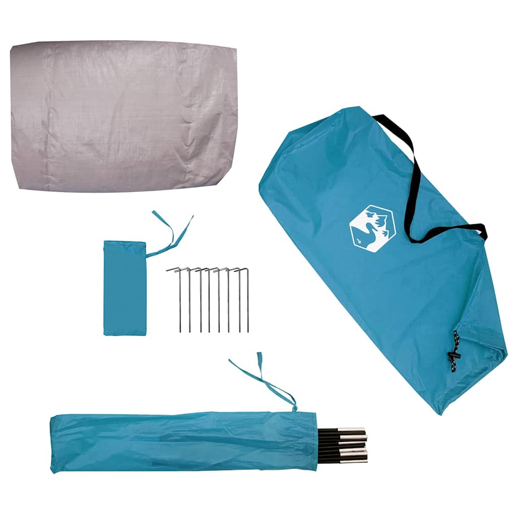 Tenda porta biciclette con tetto Blu 210 x 90 x 174 cm