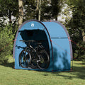 Tenda porta biciclette con tetto Blu 210 x 90 x 174 cm