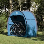 Tenda porta biciclette con tetto Blu 210 x 90 x 174 cm
