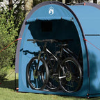 Tenda porta biciclette con tetto Blu 210 x 90 x 174 cm