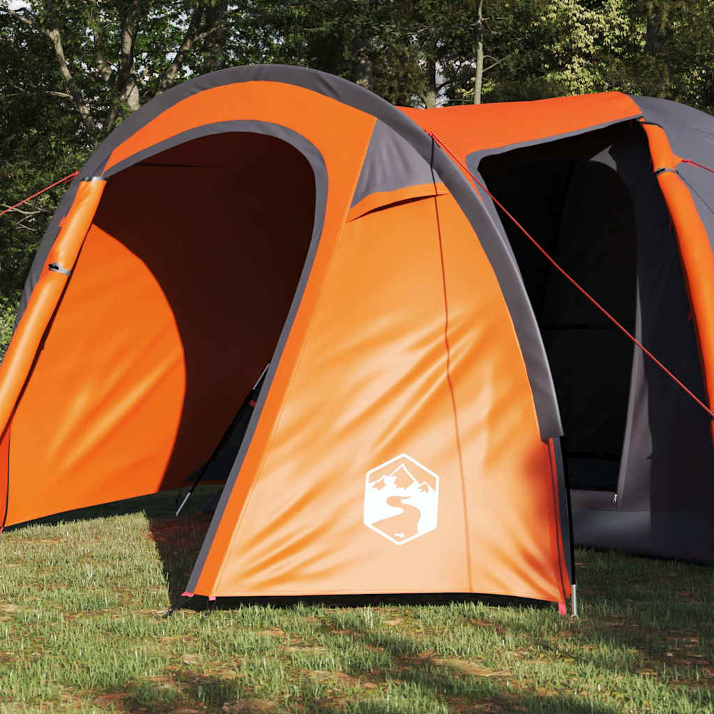 Tenda a Cupola Cupola Grigio e arancione 384 x 254 x 170 cm