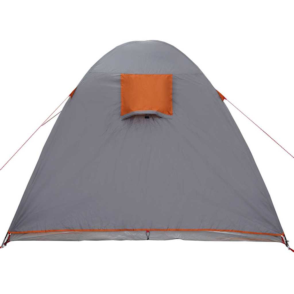 Tenda a Cupola Cupola Grigio e arancione 384 x 254 x 170 cm