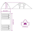 Tenda tunnel con tetto Blu 510 x 240 x 156 cm taffetà