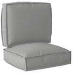Set di Cuscini per Pallet 2 pcs Grigio