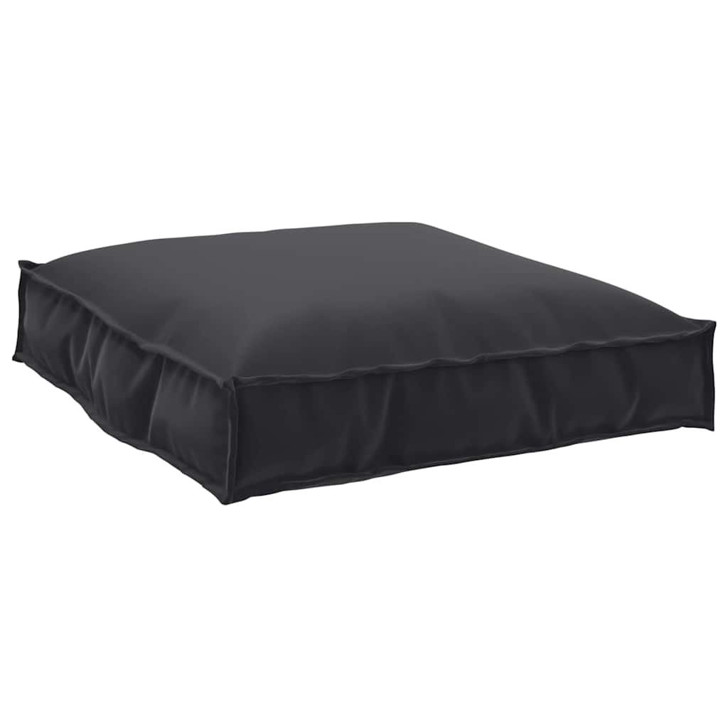 Set di Cuscini per Pallet 2 pcs Nero Tessuto Oxford