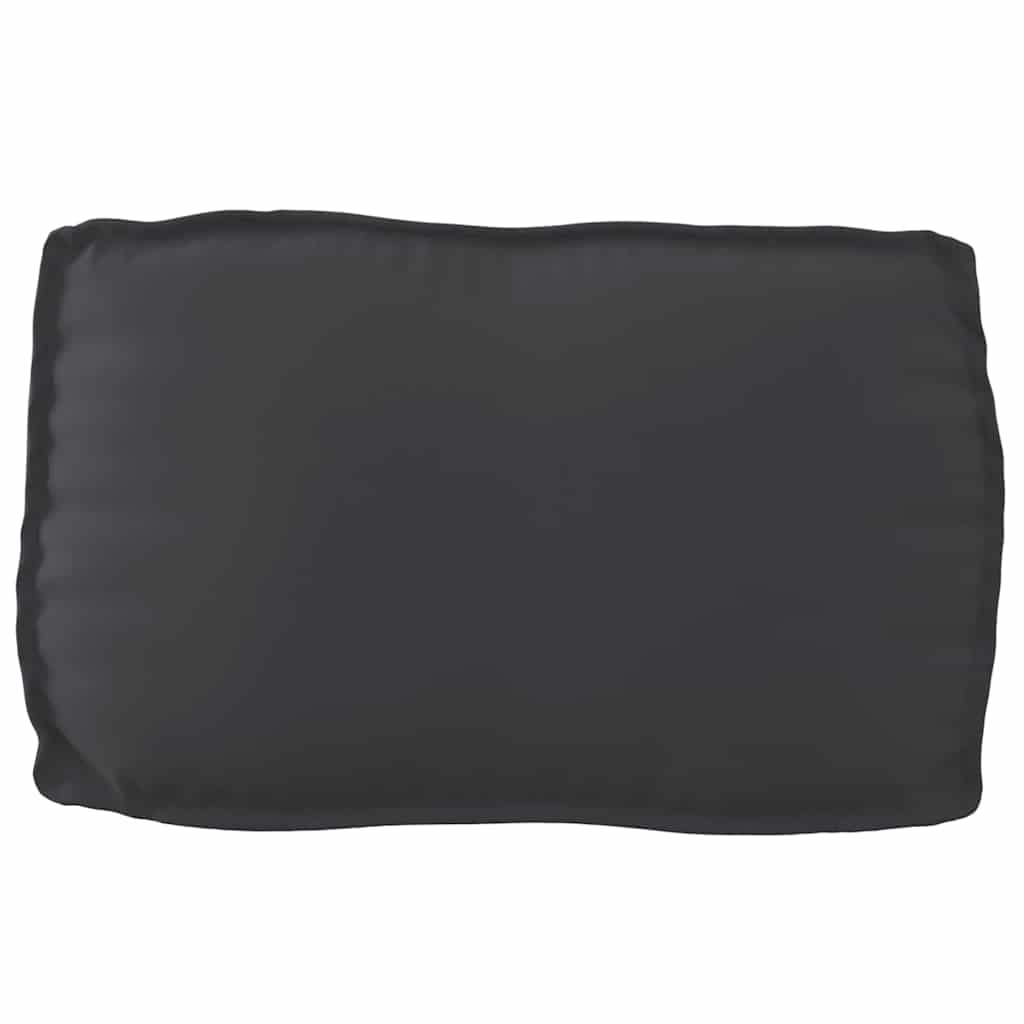 Set di Cuscini per Pallet 2 pcs Nero Tessuto Oxford