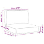 Set di Cuscini per Pallet 2 pcs Talpa Tessuto Oxford