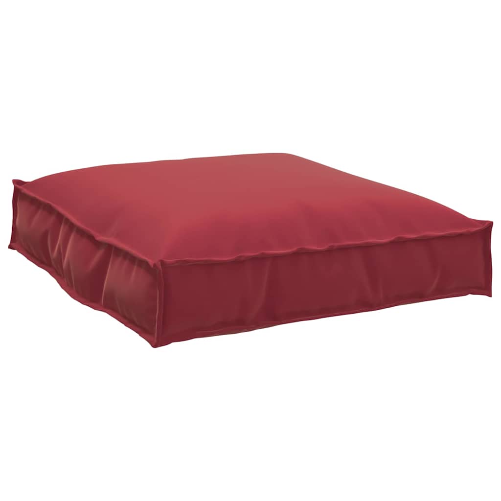 Set di Cuscini per Pallet 2 pcs Rosso Vino Tessuto Oxford