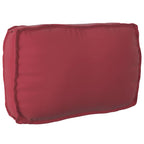 Set di Cuscini per Pallet 2 pcs Rosso Vino Tessuto Oxford