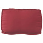 Set di Cuscini per Pallet 2 pcs Rosso Vino Tessuto Oxford