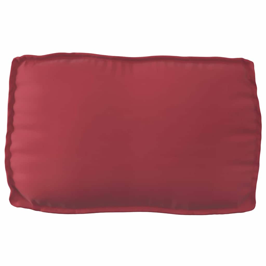 Set di Cuscini per Pallet 2 pcs Rosso Vino Tessuto Oxford