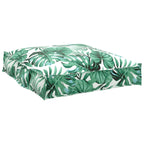 Set di Cuscini per Pallet Floreale 2 pcs Motivo Foglia Verde