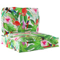 Set di Cuscini per Pallet Floreale 2 pcs Giungla Tropicale