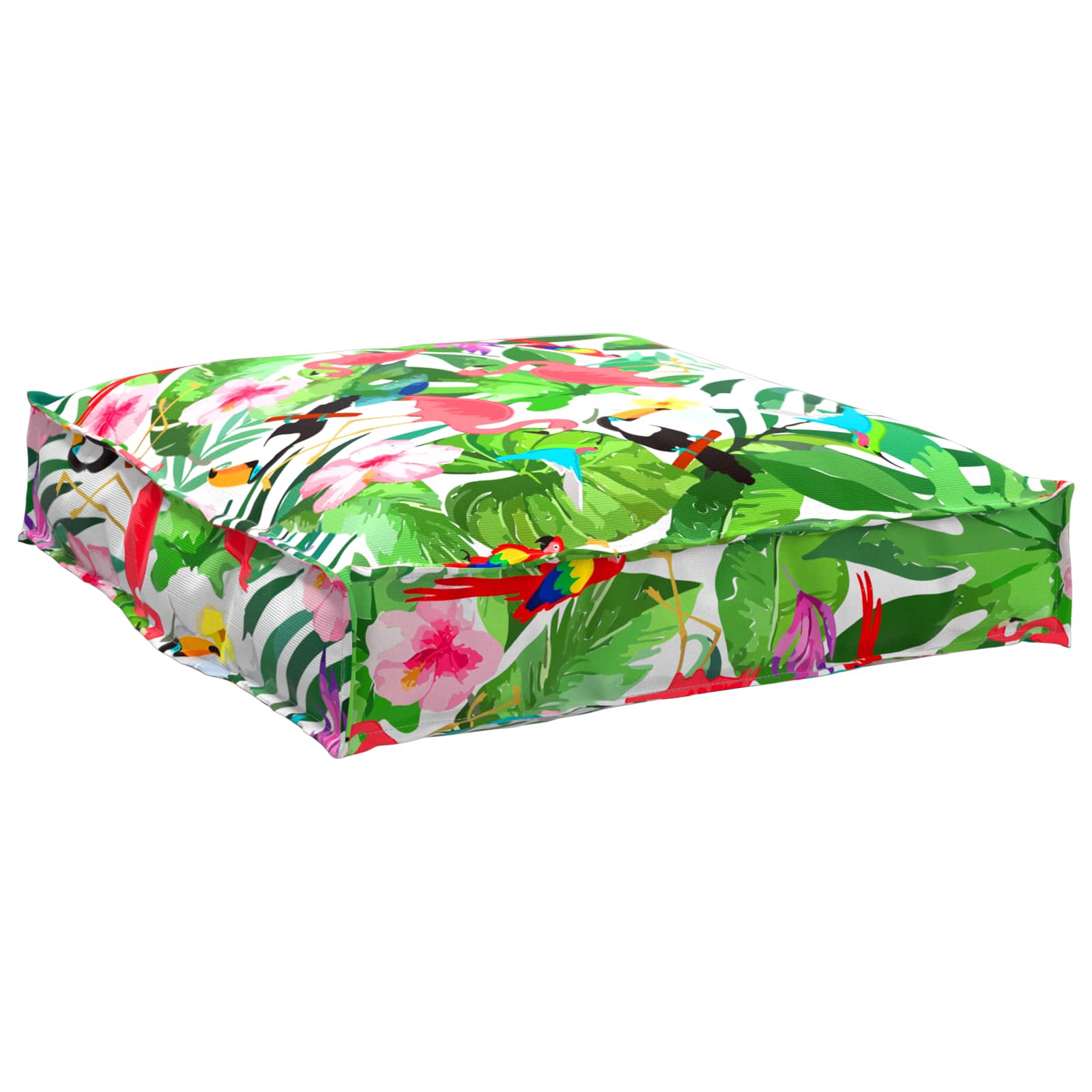 Set di Cuscini per Pallet Floreale 2 pcs Giungla Tropicale