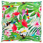 Set di Cuscini per Pallet Floreale 2 pcs Giungla Tropicale
