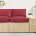Set di Cuscini per Pallet 2 pcs Beige Tessuto Oxford