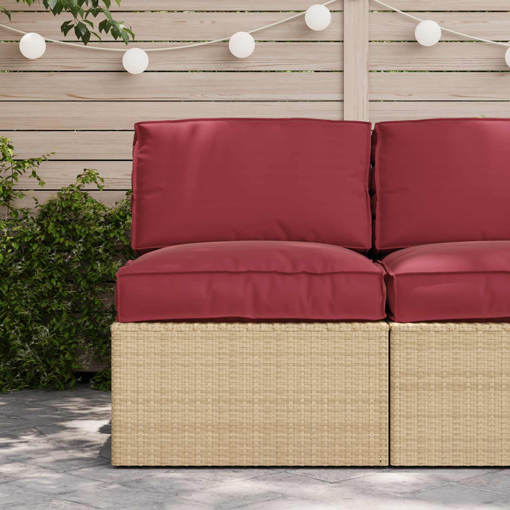 Set di Cuscini per Pallet 2 pcs Beige Tessuto Oxford