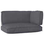 Set di Cuscini per Pallet 3 pcs Antracite Tessuto Oxford