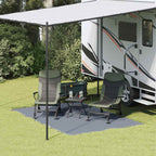 Tappeto da Tenda Blu e Grigio 300 x 200 cm Polietilene