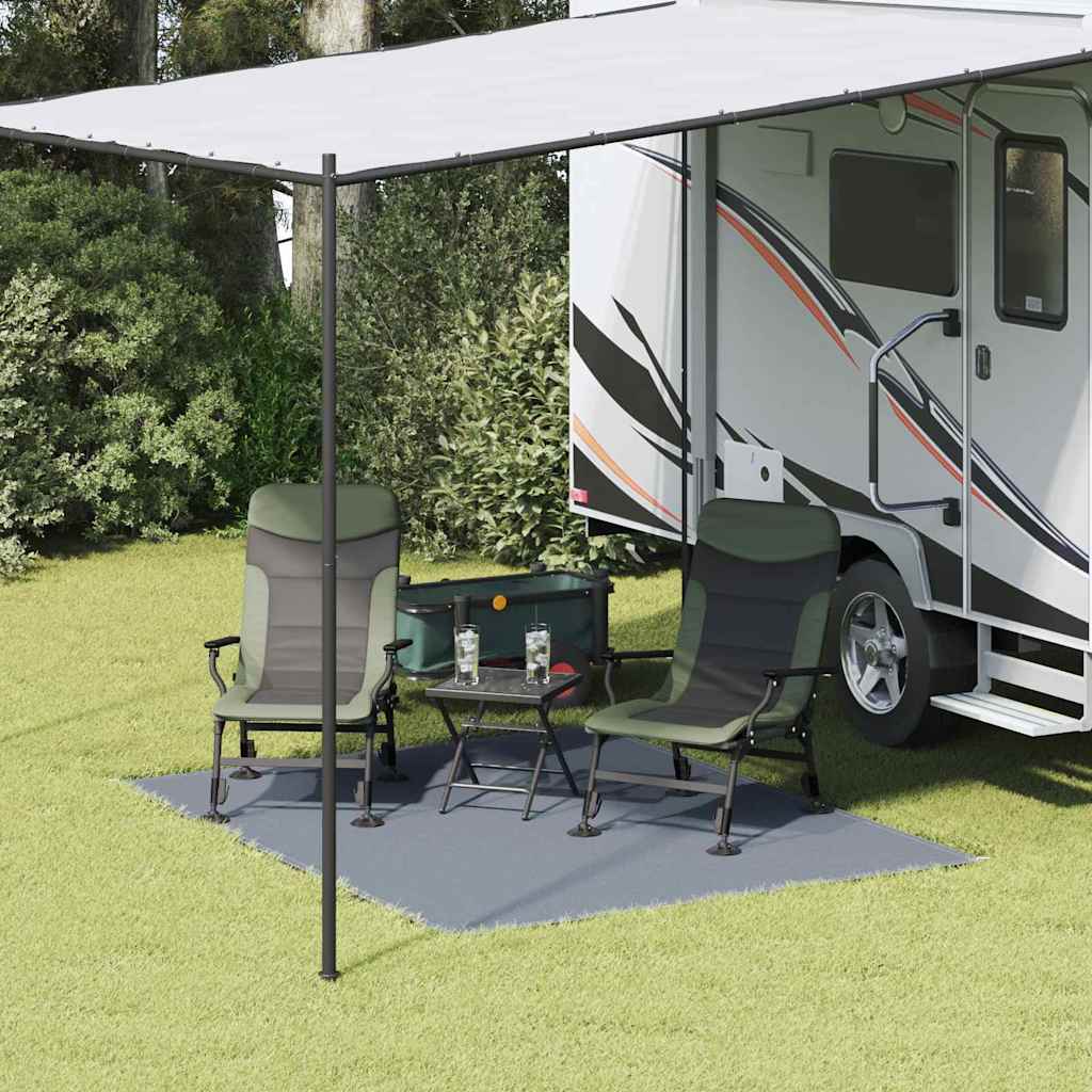 Tappeto da Tenda Blu e Grigio 200 x 250 cm Polietilene