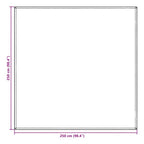 Tappeto da Tenda Blu e Grigio 250 x 250 cm Polietilene
